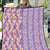 Lush Lilac Aloha Hawaii Tiki Quilt Tropical Plumeria - Seamless Style