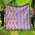 Lush Lilac Aloha Hawaii Tiki Quilt Tropical Plumeria - Seamless Style