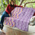 Lush Lilac Aloha Hawaii Tiki Quilt Tropical Plumeria - Seamless Style