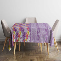 Lush Lilac Aloha Hawaii Tiki Tablecloth Tropical Plumeria - Seamless Style LT14 - Polynesian Pride