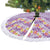 Lush Lilac Aloha Hawaii Tiki Tree Skirt Tropical Plumeria - Seamless Style