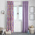 Lush Lilac Aloha Hawaii Tiki Window Curtain Tropical Plumeria - Seamless Style