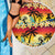 Tropical Islands Sunset Hawaii Beach Blanket Go Surfing With Hula Girl - Summer Vibes