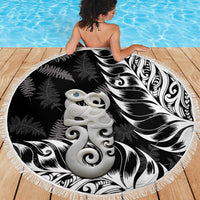 Aotearoa Manaia NZ Maori Silver Fern Beach Blanket LT14 - Polynesian Pride