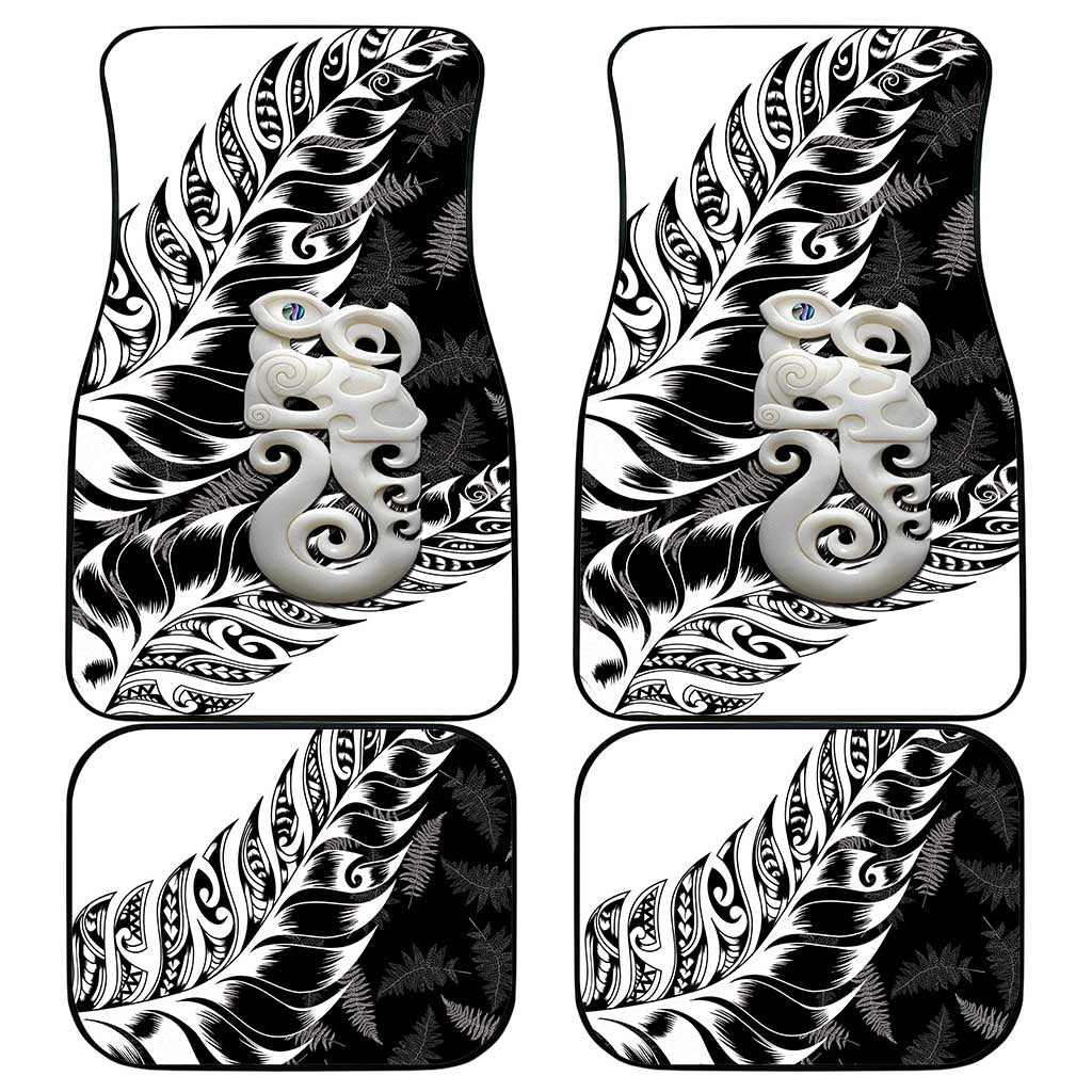 Aotearoa Manaia NZ Maori Silver Fern Car Mats LT14 - Polynesian Pride