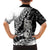 Aotearoa Manaia NZ Maori Silver Fern Family Matching Off Shoulder Short Dress and Hawaiian Shirt