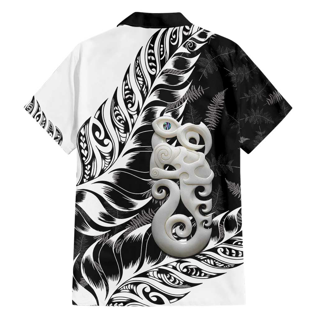 Aotearoa Manaia NZ Maori Silver Fern Hawaiian Shirt LT14 - Polynesian Pride