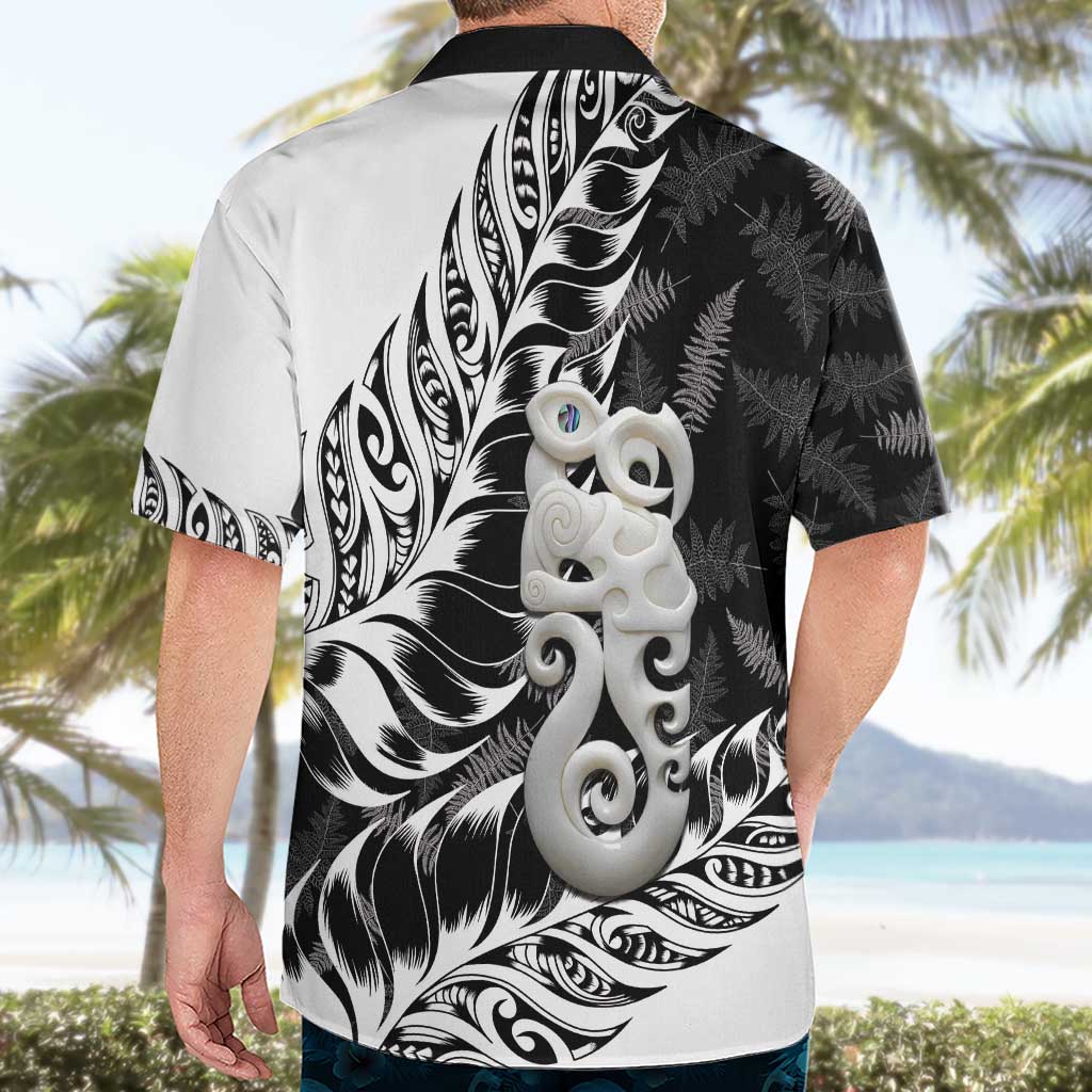 Aotearoa Manaia NZ Maori Silver Fern Hawaiian Shirt LT14 - Polynesian Pride