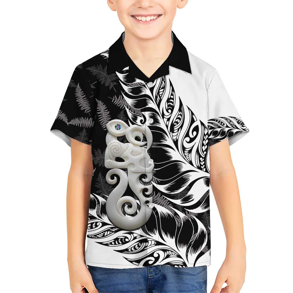 Aotearoa Manaia NZ Maori Silver Fern Hawaiian Shirt LT14 - Polynesian Pride