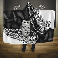 Aotearoa Manaia NZ Maori Silver Fern Hooded Blanket LT14 - Polynesian Pride
