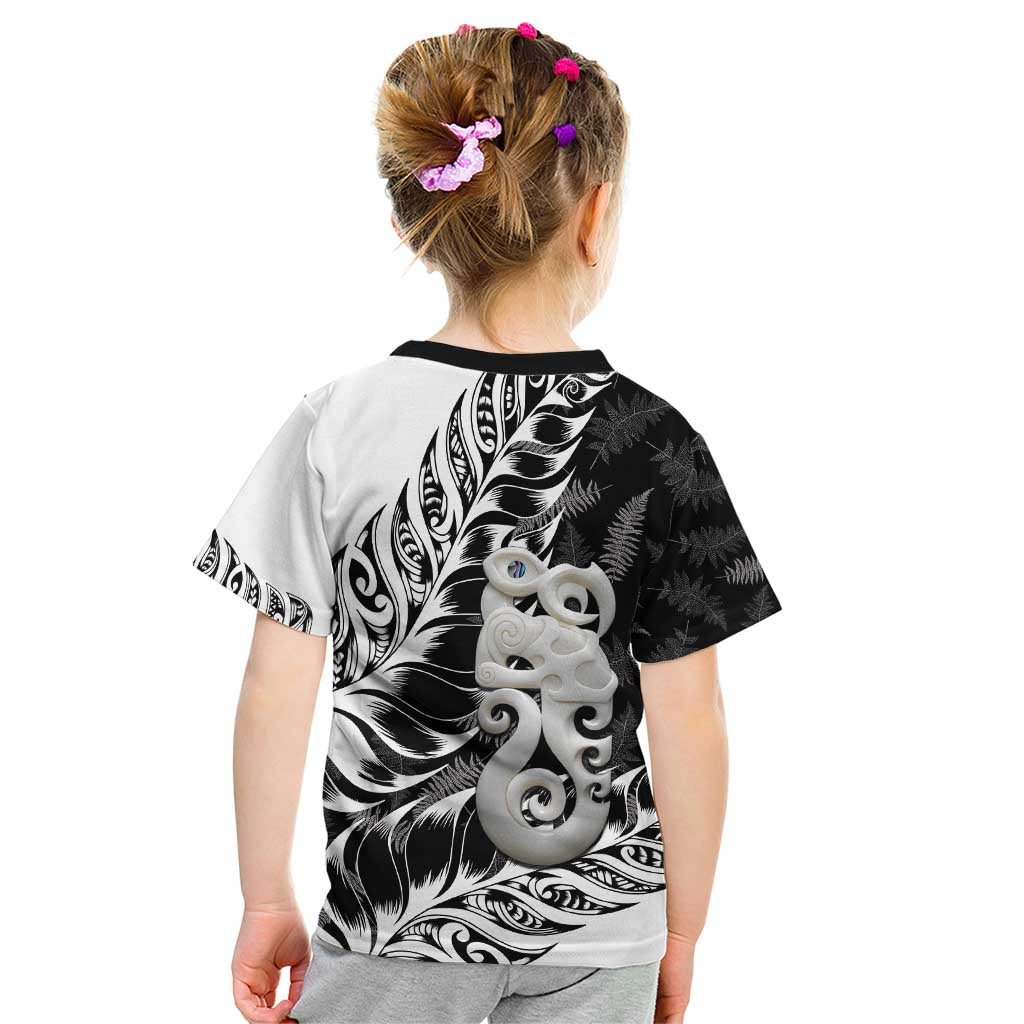 Aotearoa Manaia NZ Maori Silver Fern Kid T Shirt