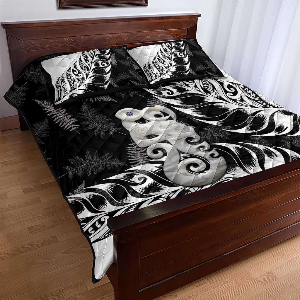 Aotearoa Manaia NZ Maori Silver Fern Quilt Bed Set LT14 - Polynesian Pride