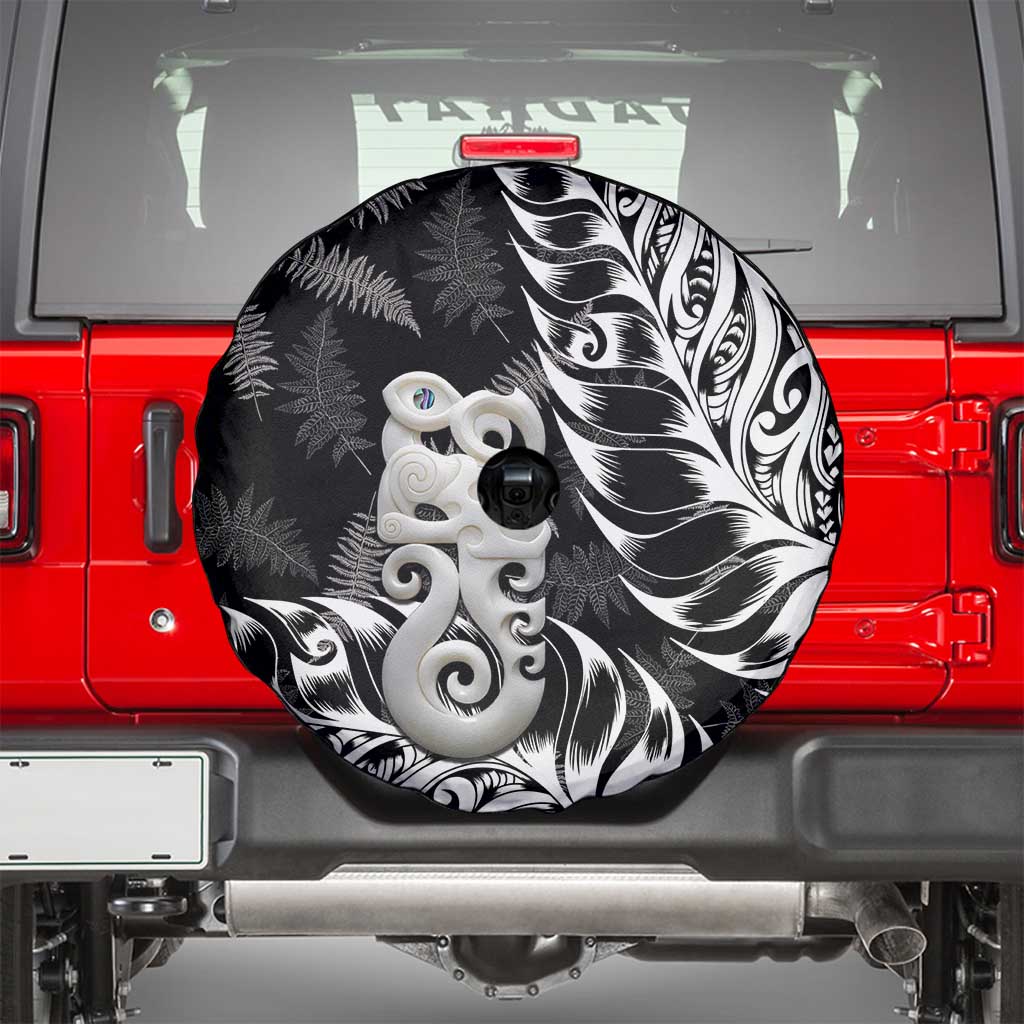 Aotearoa Manaia NZ Maori Silver Fern Spare Tire Cover LT14 - Polynesian Pride