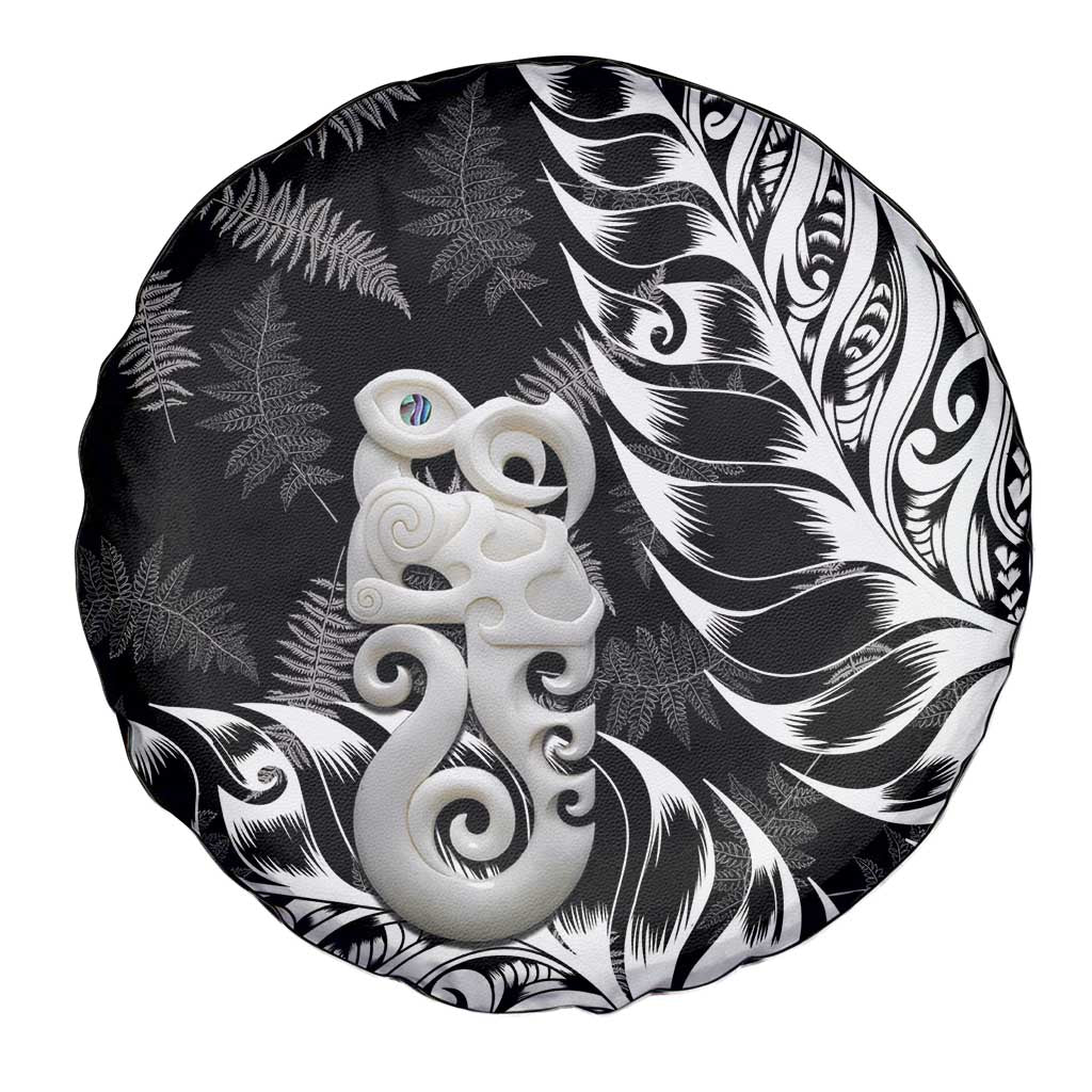 Aotearoa Manaia NZ Maori Silver Fern Spare Tire Cover LT14 - Polynesian Pride