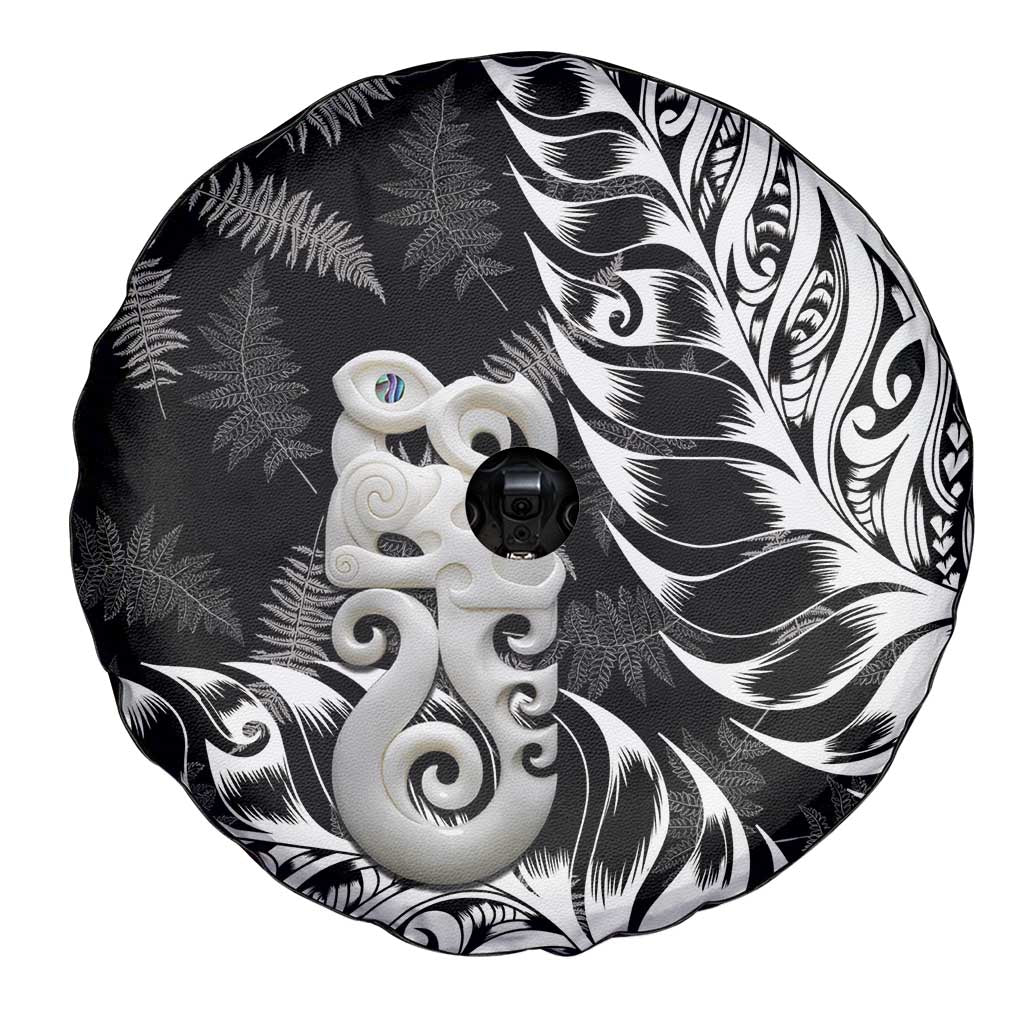 Aotearoa Manaia NZ Maori Silver Fern Spare Tire Cover LT14 - Polynesian Pride