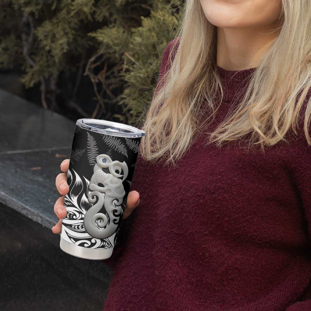 Aotearoa Manaia NZ Maori Silver Fern Tumbler Cup LT14 - Polynesian Pride