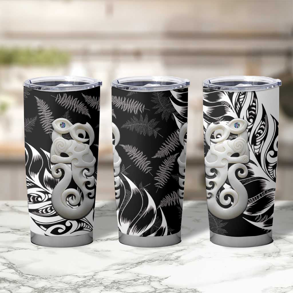 Aotearoa Manaia NZ Maori Silver Fern Tumbler Cup LT14 - Polynesian Pride