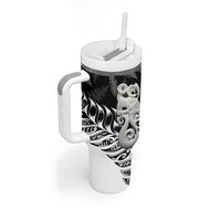 Aotearoa Manaia NZ Maori Silver Fern Tumbler With Handle LT14 - Polynesian Pride