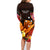 Gude Hi Hai Papua New Guinea Family Matching Long Sleeve Bodycon Dress and Hawaiian Shirt Motuan PNG Raggiana Bird of Paradise Tropical Vibes LT14 - Polynesian Pride