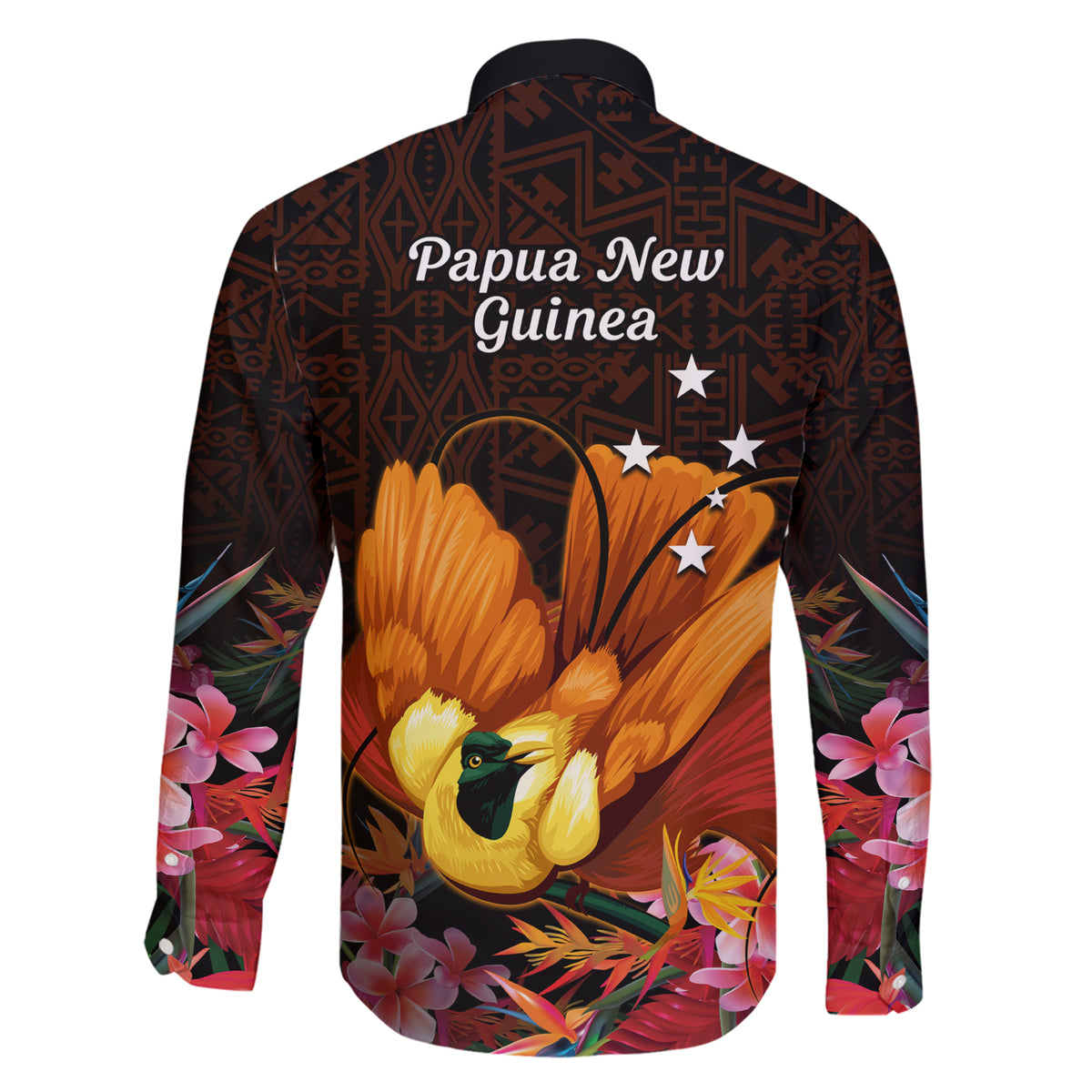 Gude Hi Hai Papua New Guinea Family Matching Short Sleeve Bodycon Dress and Hawaiian Shirt Motuan PNG Raggiana Bird of Paradise Tropical Vibes LT14 - Polynesian Pride