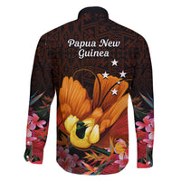 Gude Hi Hai Papua New Guinea Family Matching Short Sleeve Bodycon Dress and Hawaiian Shirt Motuan PNG Raggiana Bird of Paradise Tropical Vibes LT14 - Polynesian Pride