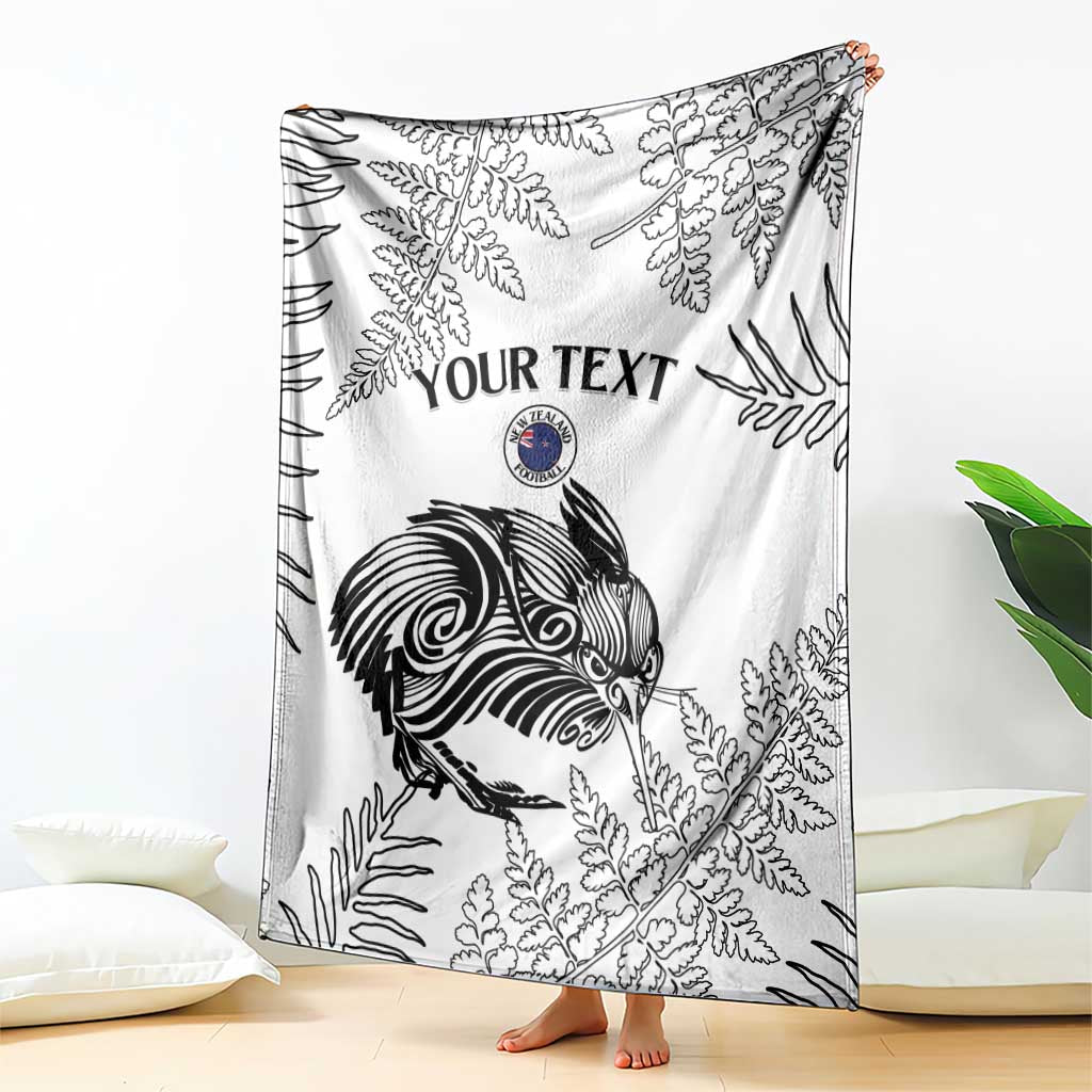 Custom New Zealand Kiwi Football Blanket Aotearoa Silver Fern LT14 - Polynesian Pride