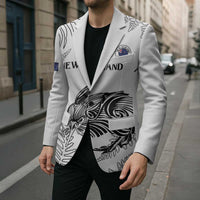 Custom New Zealand Kiwi Football Blazer Aotearoa Silver Fern - Polynesian Pride