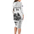 Custom New Zealand Kiwi Football Family Matching Long Sleeve Bodycon Dress and Hawaiian Shirt Aotearoa Silver Fern