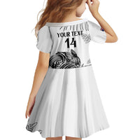 Custom New Zealand Kiwi Football Family Matching Tank Maxi Dress and Hawaiian Shirt Aotearoa Silver Fern