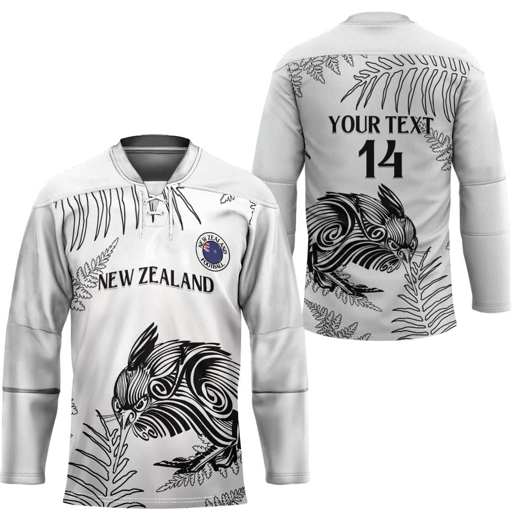 Custom New Zealand Kiwi Football Hockey Jersey Aotearoa Silver Fern - Polynesian Pride