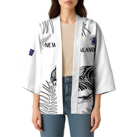 Custom New Zealand Kiwi Football Kimono Aotearoa Silver Fern - Polynesian Pride