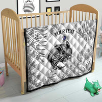 Custom New Zealand Kiwi Football Quilt Aotearoa Silver Fern