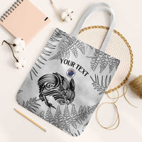 Custom New Zealand Kiwi Football Tote Bag Aotearoa Silver Fern - Polynesian Pride