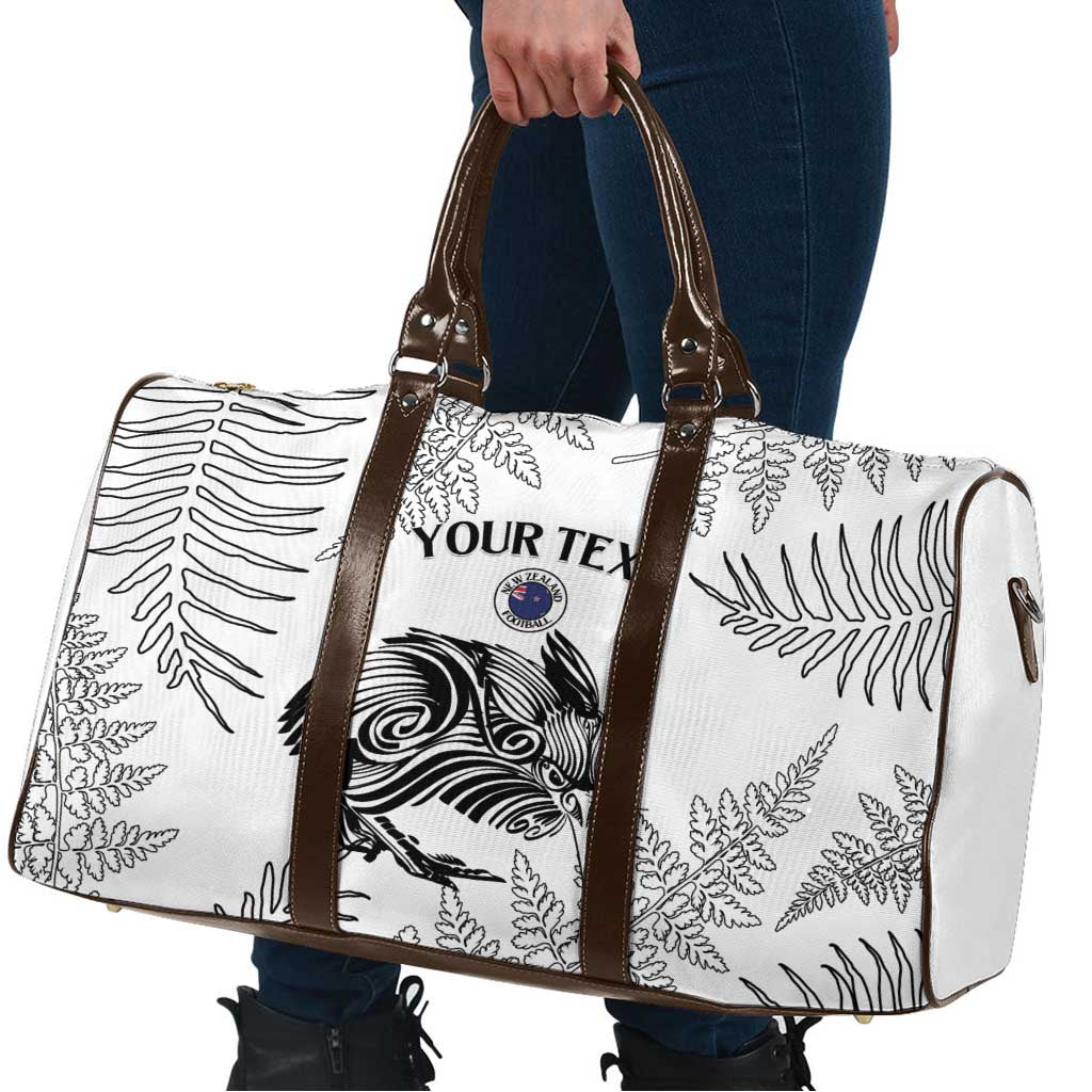 Custom New Zealand Kiwi Football Travel Bag Aotearoa Silver Fern - Polynesian Pride