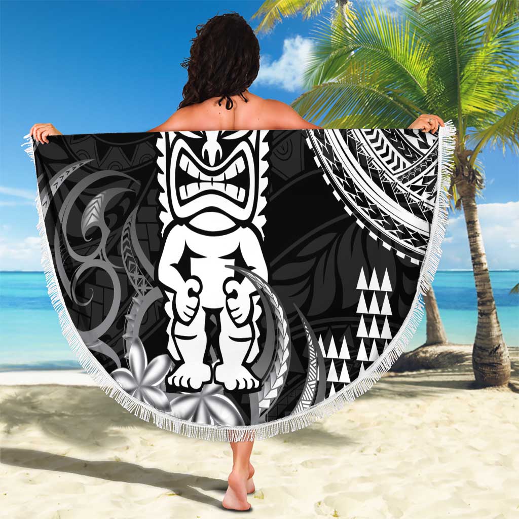 Hawaii Ku God Beach Blanket Kakau Mix Polynesian Tattoo LT14 - Polynesian Pride
