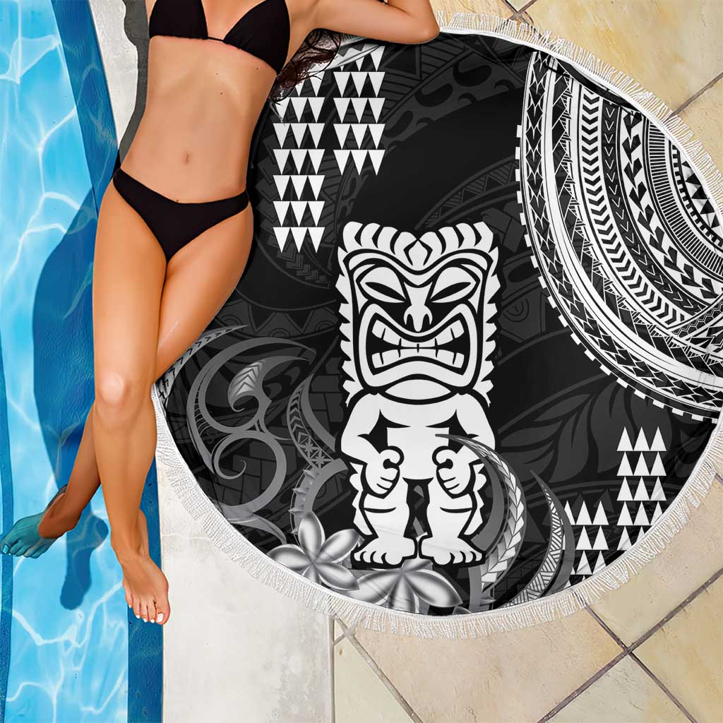 Hawaii Ku God Beach Blanket Kakau Mix Polynesian Tattoo LT14 - Polynesian Pride