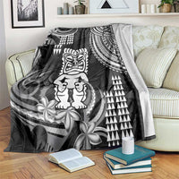 Hawaii Ku God Blanket Kakau Mix Polynesian Tattoo LT14 Black - Polynesian Pride