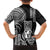 Hawaii Ku God Family Matching Off Shoulder Maxi Dress and Hawaiian Shirt Kakau Mix Polynesian Tattoo