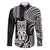 Hawaii Ku God Family Matching Off Shoulder Maxi Dress and Hawaiian Shirt Kakau Mix Polynesian Tattoo