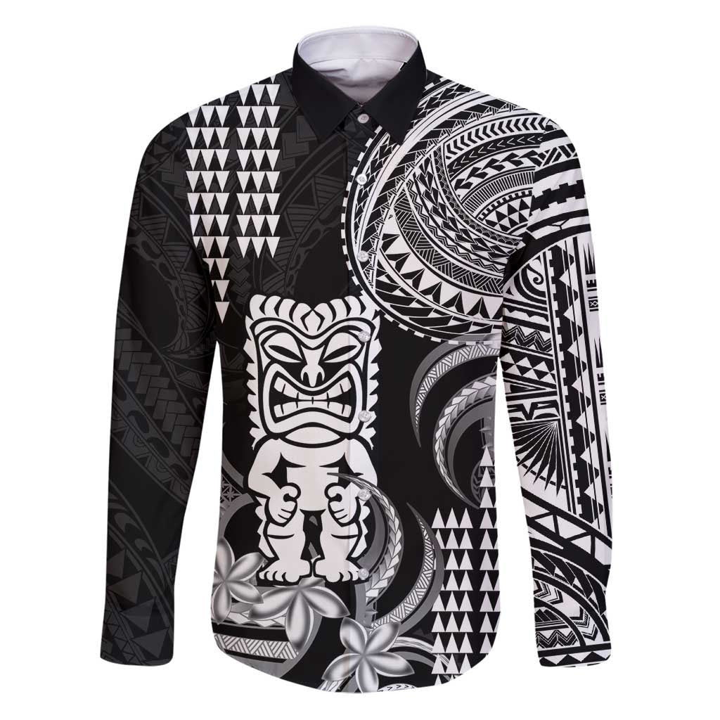 Hawaii Ku God Family Matching Puletasi and Hawaiian Shirt Kakau Mix Polynesian Tattoo