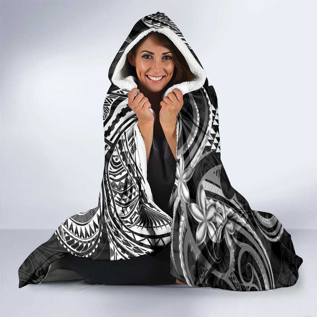 Hawaii Ku God Hooded Blanket Kakau Mix Polynesian Tattoo LT14 - Polynesian Pride