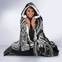 Hawaii Ku God Hooded Blanket Kakau Mix Polynesian Tattoo LT14 - Polynesian Pride