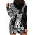 Hawaii Ku God Hoodie Dress Kakau Mix Polynesian Tattoo