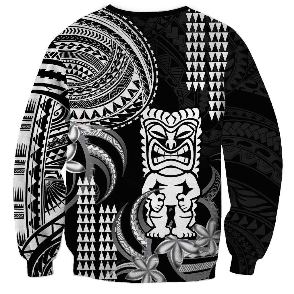 Hawaii Ku God Sweatshirt Kakau Mix Polynesian Tattoo LT14 - Polynesian Pride