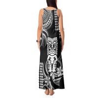 Hawaii Ku God Tank Maxi Dress Kakau Mix Polynesian Tattoo LT14 - Polynesian Pride