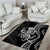 Black Hawaii Kanaloa God Area Rug Hawaiian Octopus