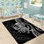 Black Hawaii Kanaloa God Area Rug Hawaiian Octopus