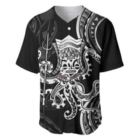 Black Hawaii Kanaloa God Baseball Jersey Hawaiian Octopus
