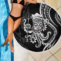Black Hawaii Kanaloa God Beach Blanket Hawaiian Octopus LT14 - Polynesian Pride
