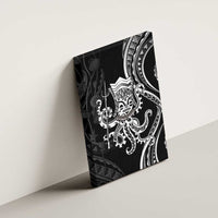Black Hawaii Kanaloa God Canvas Wall Art Hawaiian Octopus LT14 - Polynesian Pride